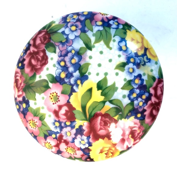 ROYAL WINTON Porcelain Julia Floral Pattern Round Trinket Box - Picture 4 of 9